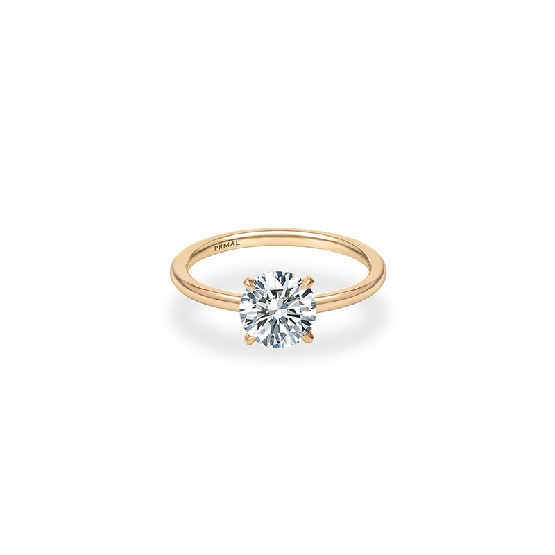 Alta Solitaire Plain Ring - PRMAL