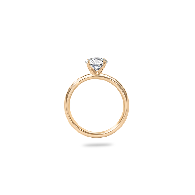 Alta Solitaire Plain Ring - PRMAL