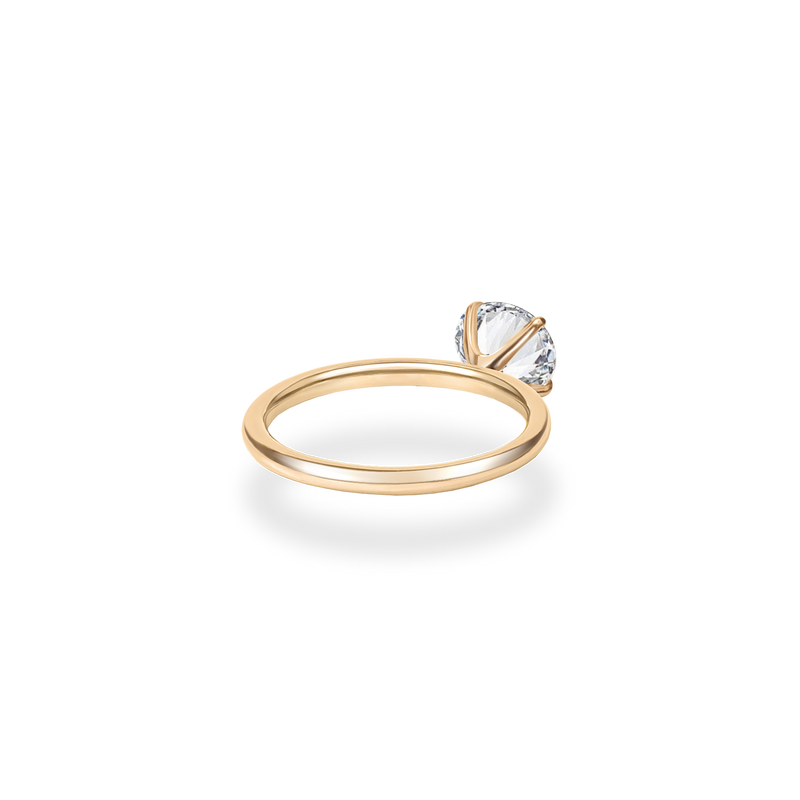 Alta Solitaire Plain Ring - PRMAL