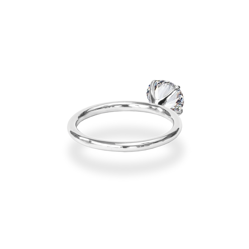 Alta Solitaire Plain Ring - PRMAL