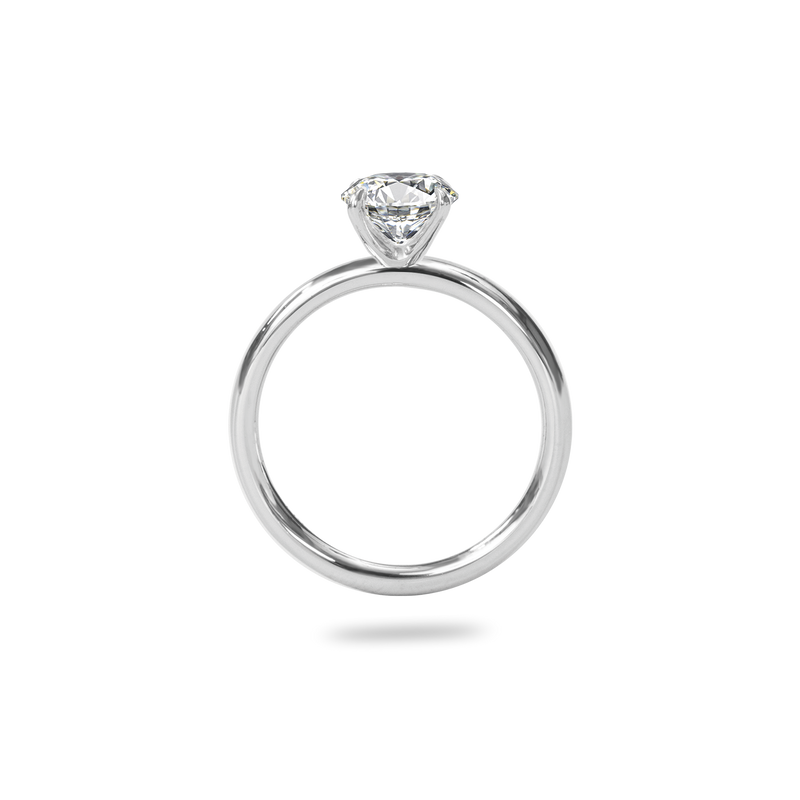 Alta Solitaire Plain Ring - PRMAL