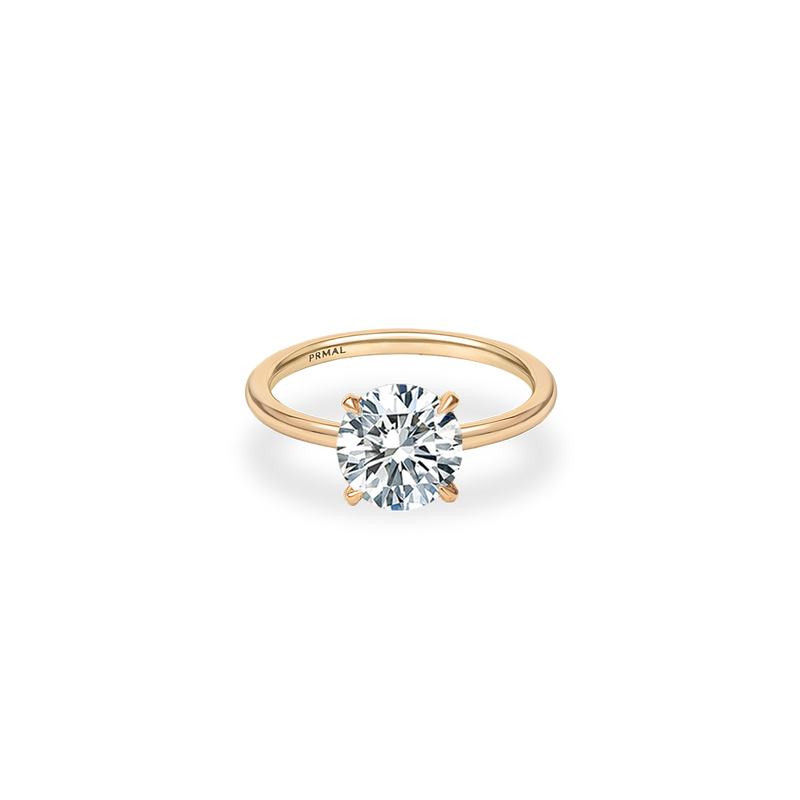 Alta Solitaire Plain Ring - PRMAL