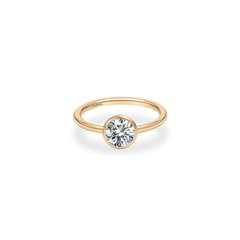 0.72ct Leira Bezel Plain Ring [D/VVS2/IDEAL] - PRMAL