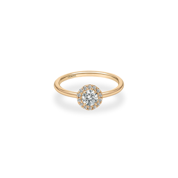 Flora Halo Plain Ring - PRMAL