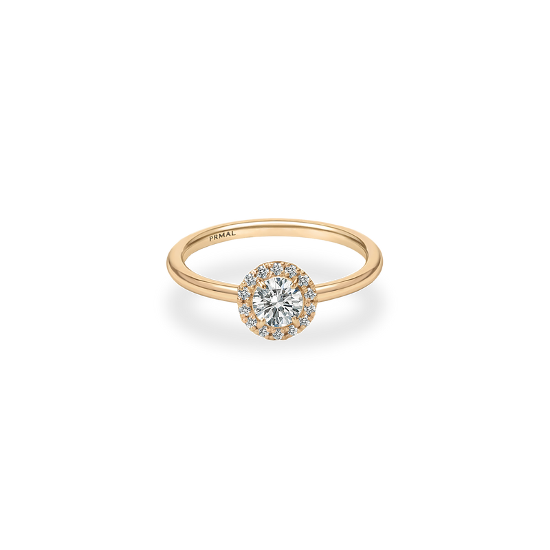 Flora Halo Plain Ring - PRMAL