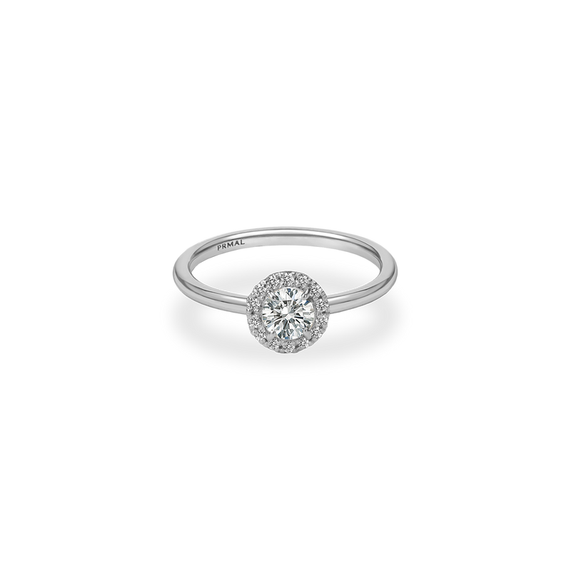 Flora Halo Plain Ring - PRMAL