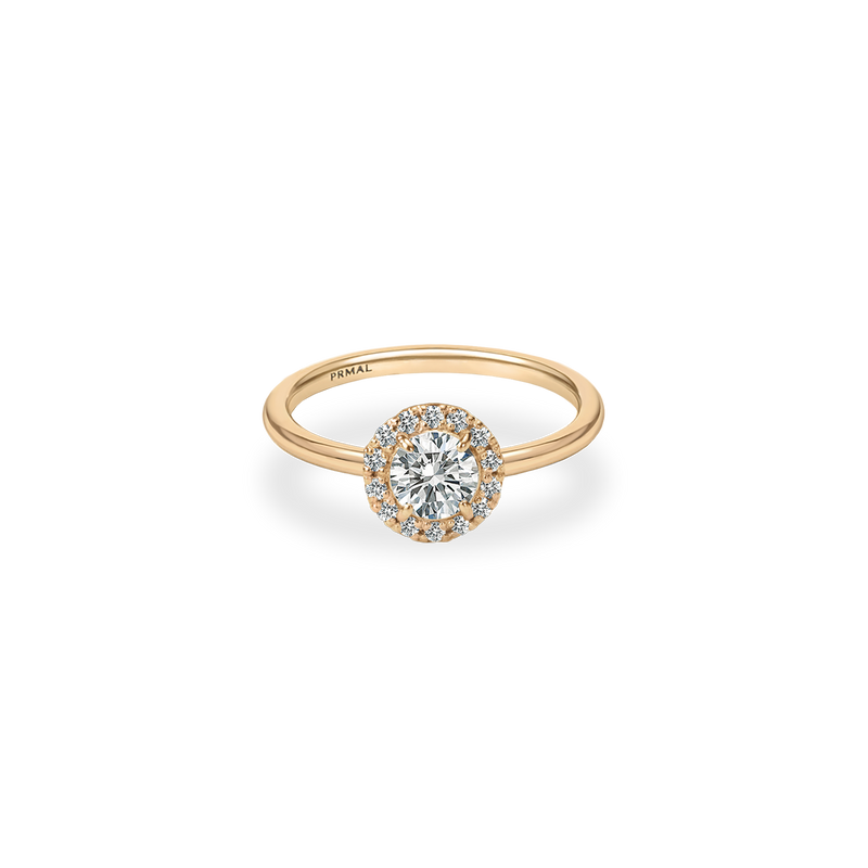Flora Halo Plain Ring - PRMAL