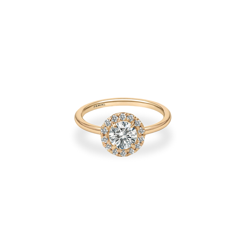 Flora Halo Plain Ring - PRMAL