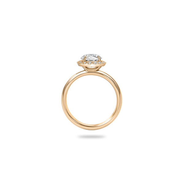 Flora Halo Plain Ring - PRMAL