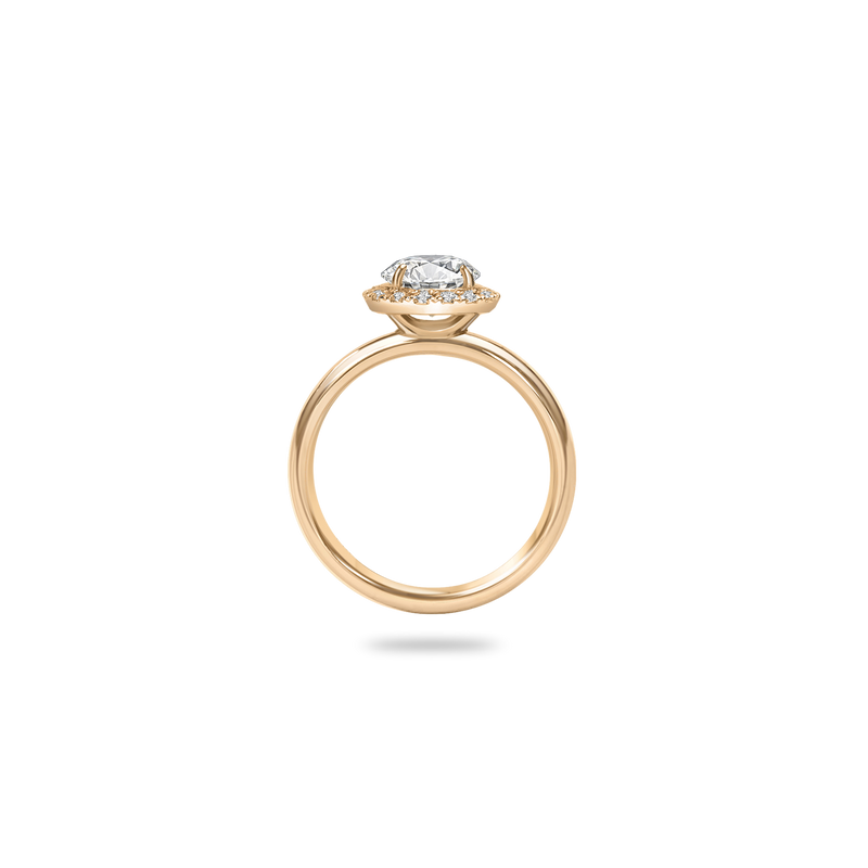 Flora Halo Plain Ring - PRMAL