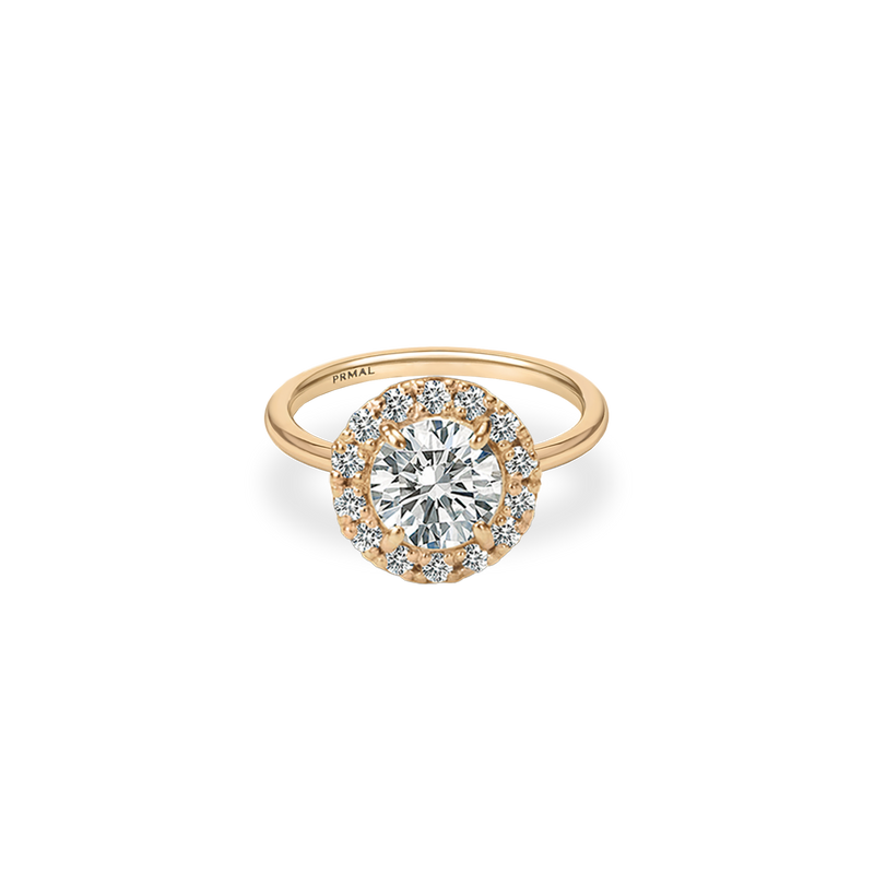 Flora Halo Plain Ring - PRMAL