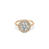 Flora Halo Plain Ring - PRMAL