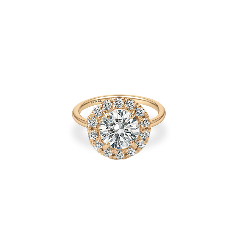 Flora Halo Plain Ring - PRMAL
