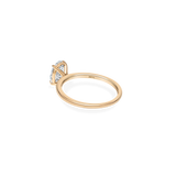 Alta Solitaire Plain Ring [Oval] - PRMAL