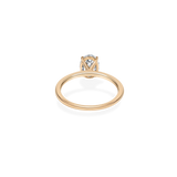 Alta Solitaire Plain Ring [Oval] - PRMAL