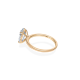 Alta Solitaire Plain Ring [Oval] - PRMAL