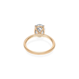 Alta Solitaire Plain Ring [Oval] - PRMAL