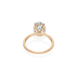 Alta Solitaire Plain Ring [Oval] - PRMAL