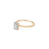Alta Solitaire Plain Ring [Radiant] - PRMAL