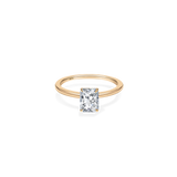 Alta Solitaire Plain Ring [Radiant] - PRMAL