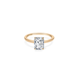 Alta Solitaire Plain Ring [Radiant] - PRMAL