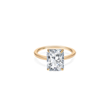 Alta Solitaire Plain Ring [Radiant] - PRMAL