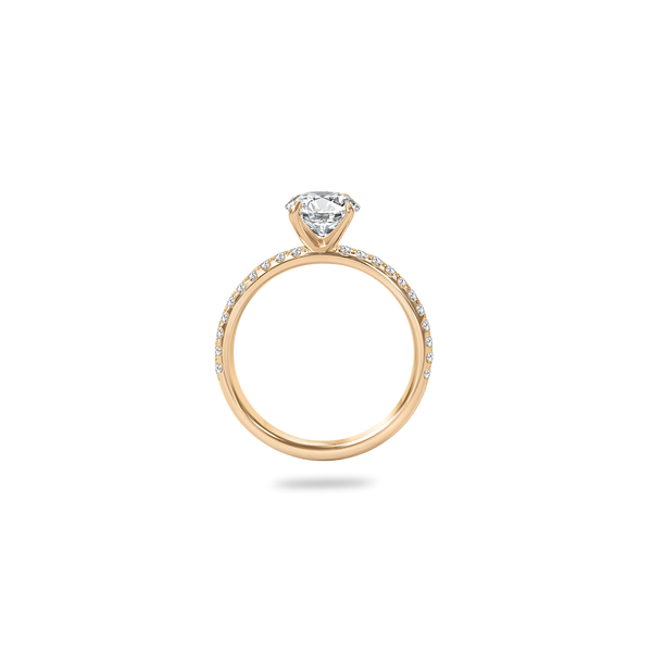 Velle Solitaire Pave Ring - PRMAL