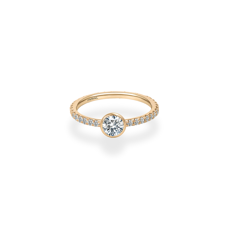 Saura Bezel Pave Ring - PRMAL