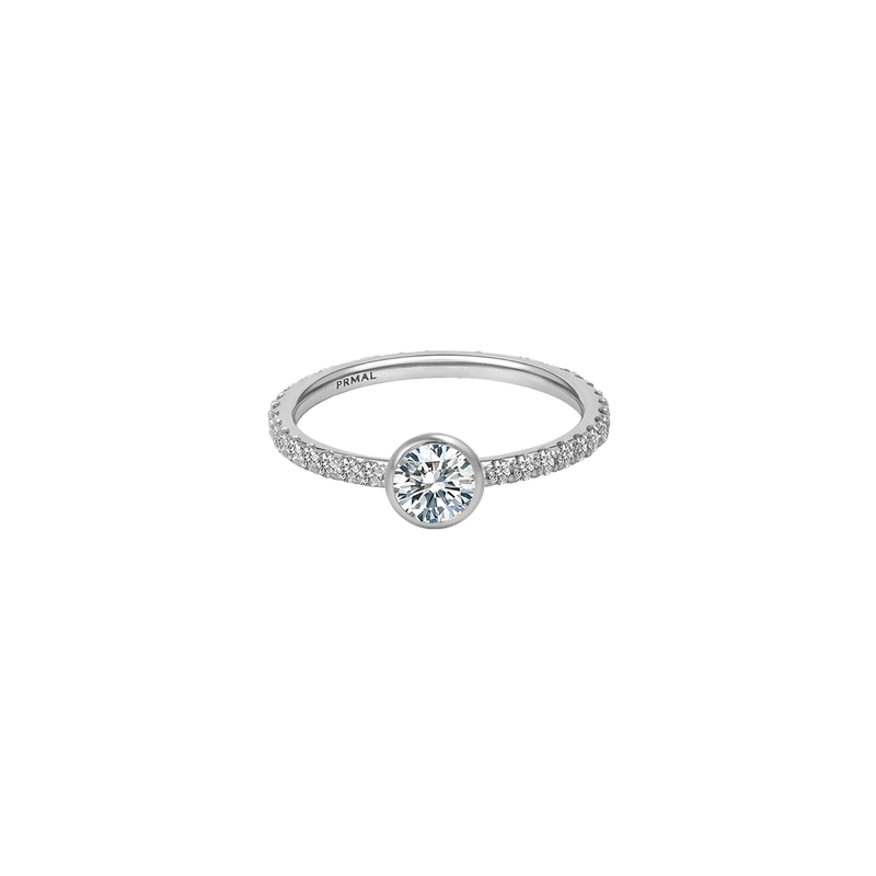 Saura Bezel Pave Ring - PRMAL
