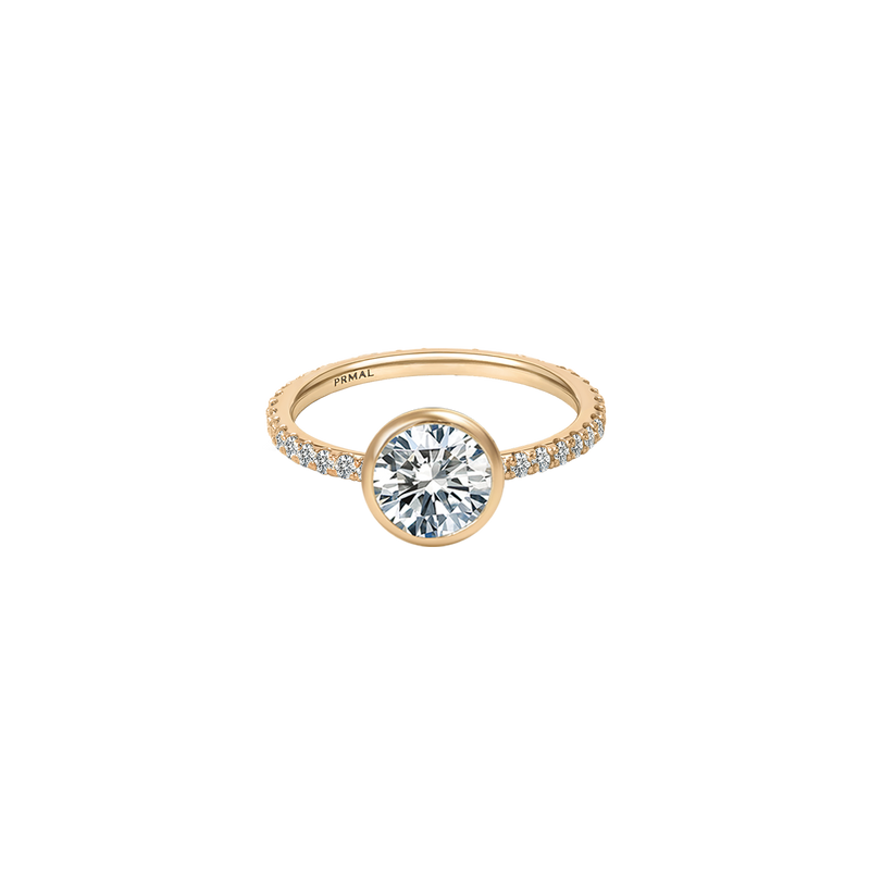 Saura Bezel Pave Ring - PRMAL