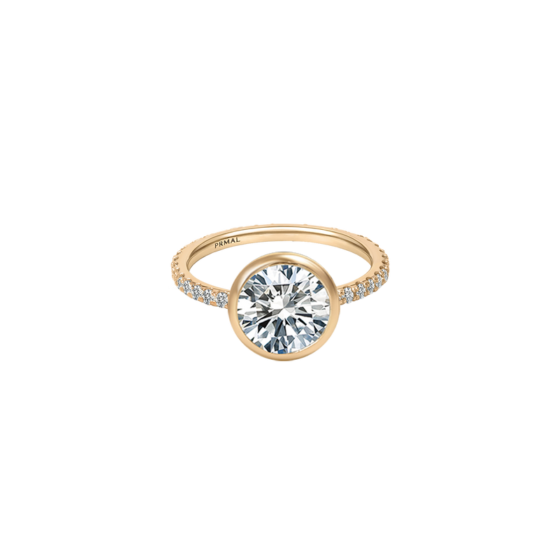 Saura Bezel Pave Ring - PRMAL