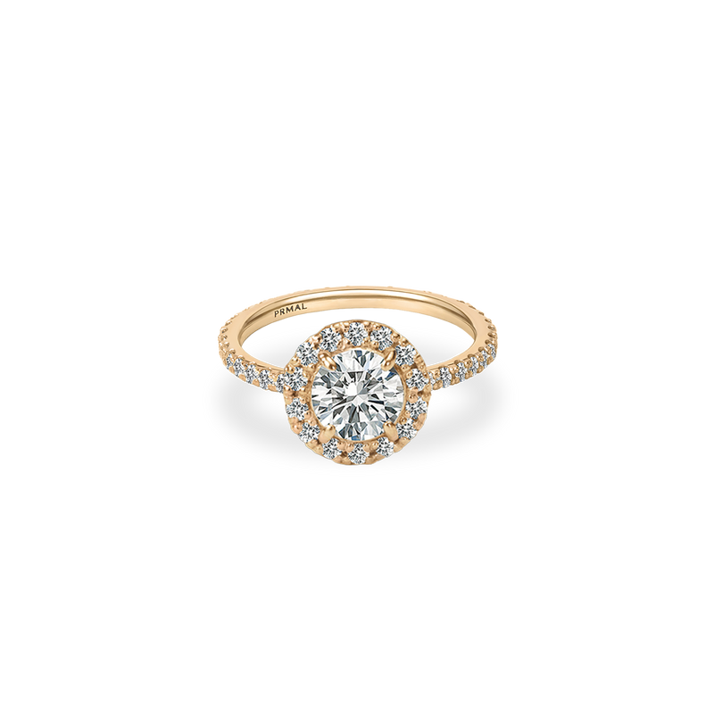 Hawla Rings Rolla Halo Pave Ring - PRMAL
