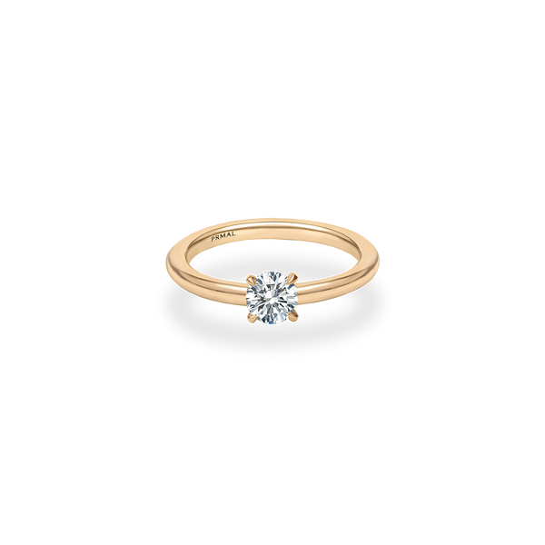 Marin Solitaire Bold Plain Ring - PRMAL