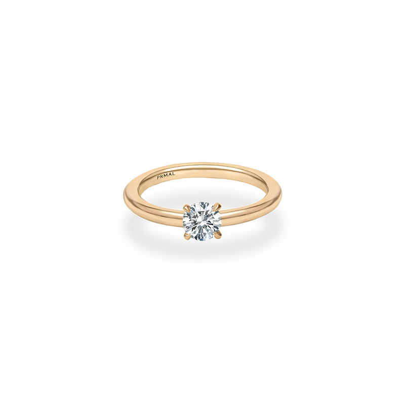 Marin Solitaire Bold Plain Ring - PRMAL