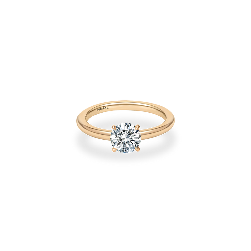 Marin Solitaire Bold Plain Ring - PRMAL