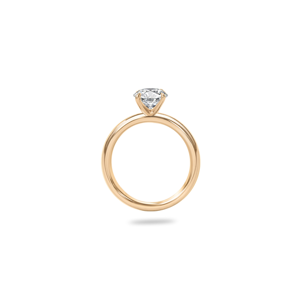 Marin Solitaire Bold Plain Ring - PRMAL
