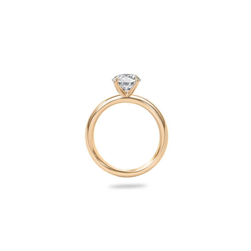 Marin Solitaire Bold Plain Ring - PRMAL