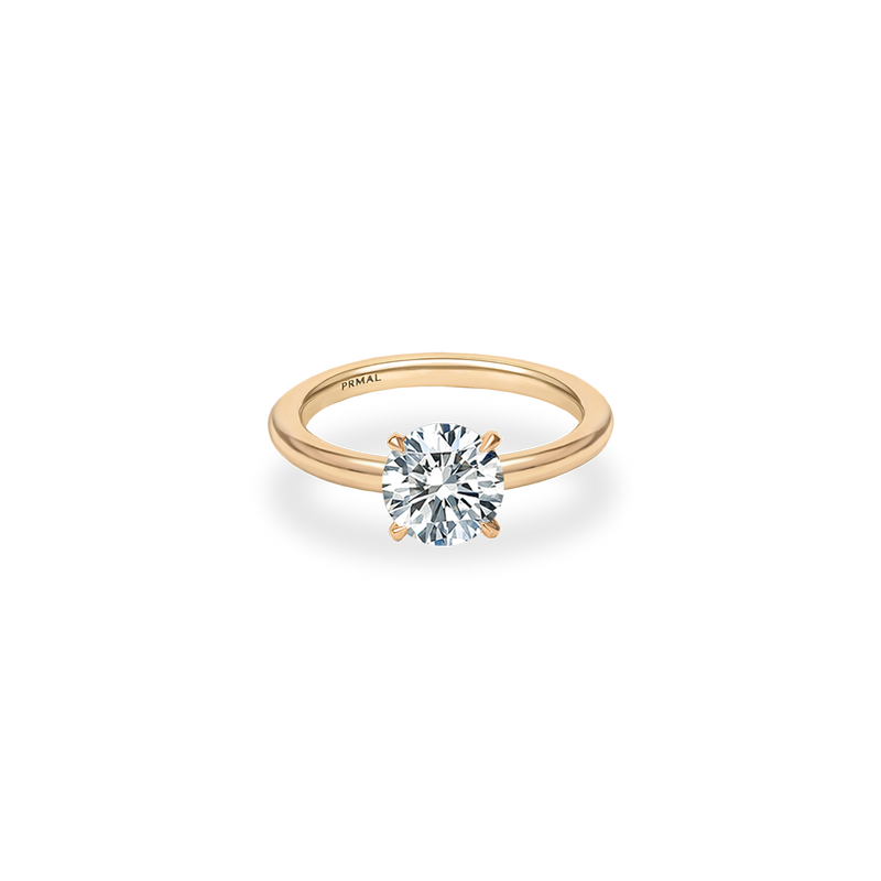 Marin Solitaire Bold Plain Ring - PRMAL