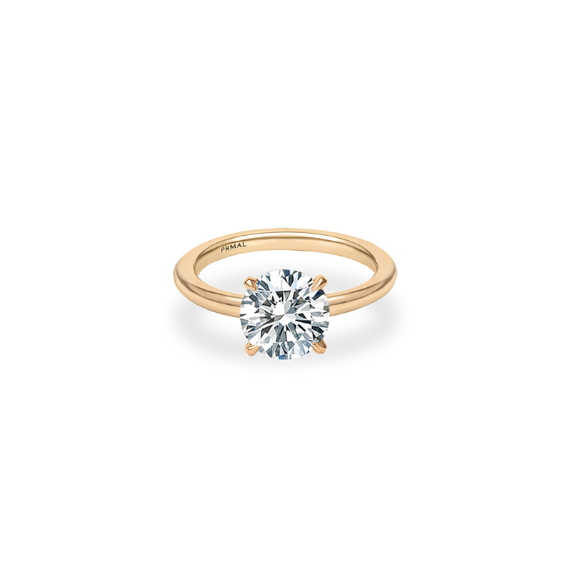 Marin Solitaire Bold Plain Ring - PRMAL