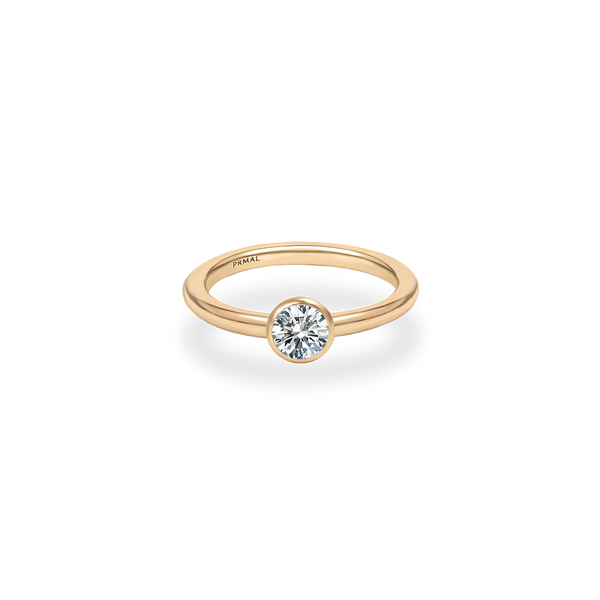 Ceira Bezel Bold Plain Ring - PRMAL