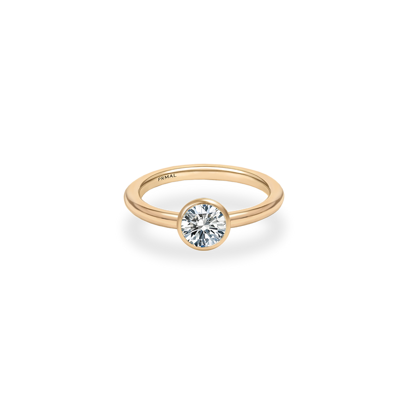 Ceira Bezel Bold Plain Ring - PRMAL