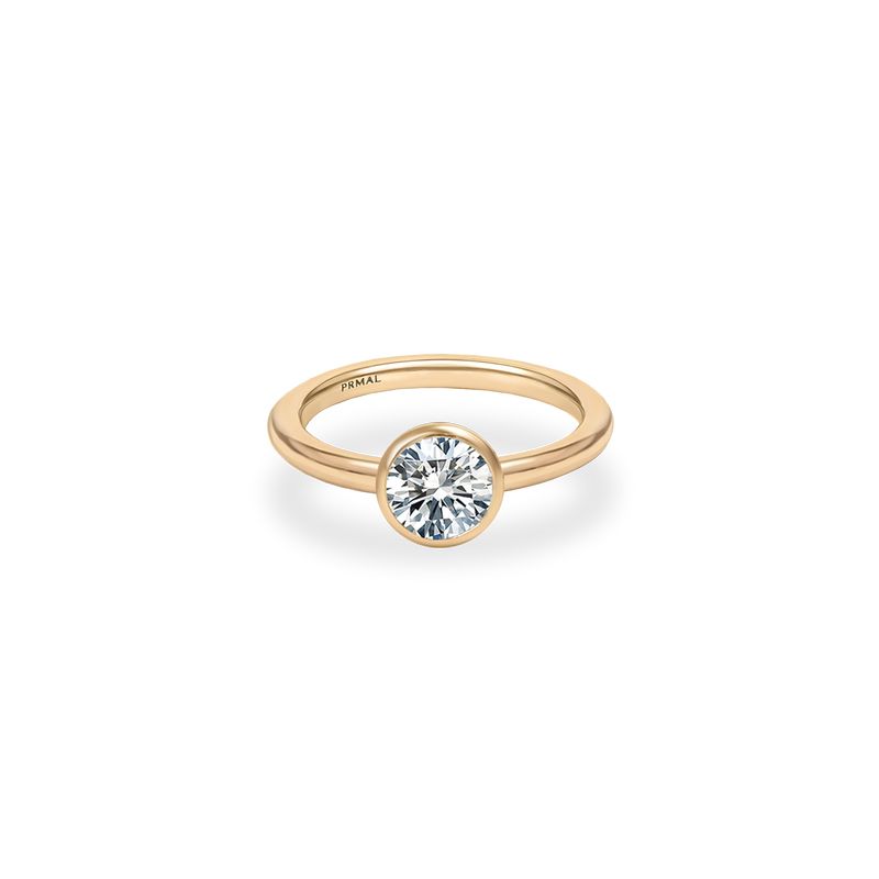 Ceira Bezel Bold Plain Ring - PRMAL