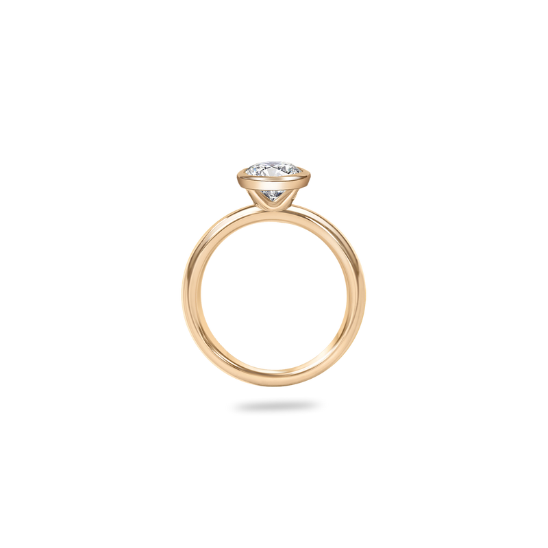 Ceira Bezel Bold Plain Ring - PRMAL
