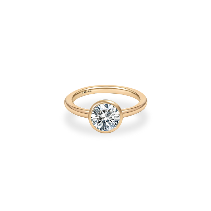 Ceira Bezel Bold Plain Ring - PRMAL