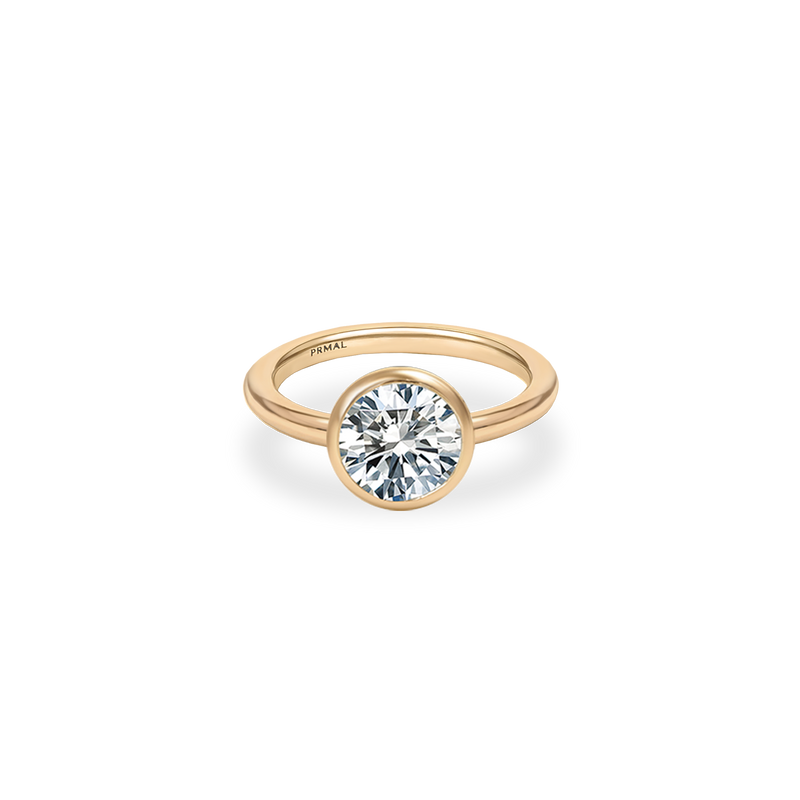 Ceira Bezel Bold Plain Ring - PRMAL