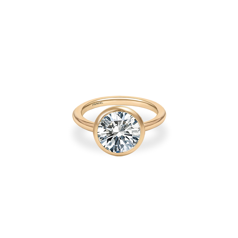 Ceira Bezel Bold Plain Ring - PRMAL