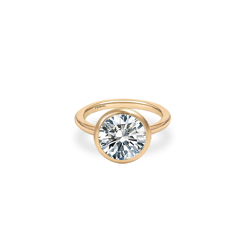 Ceira Bezel Bold Plain Ring - PRMAL