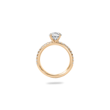 Faro Solitaire Bold Pave Ring - PRMAL