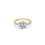 Faro Solitaire Bold Pave Ring - PRMAL