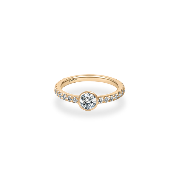Noia Bezel Bold Pave Ring - PRMAL
